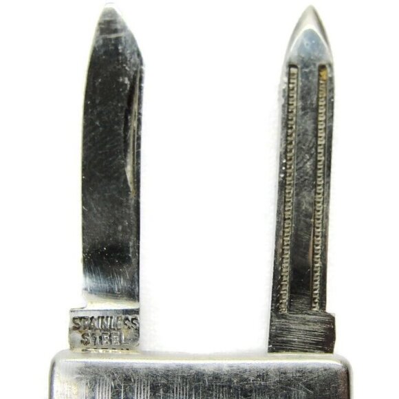 Florida Seahorse Starfish Sea Shell Knife File Money Clip Stainless Steel Wallet - Picture 5 of 6